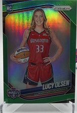 2025 WNBA Lucy Olsen RC Green Prizm #145 Washington Mystics
