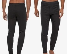 Patagonia Men's Capilene MidWeight Bottoms Black Performance Baselayer Pants XL