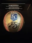 Fanatics Under Wraps Jac Caglianone Signed GOLD Royals Logo Baseball
