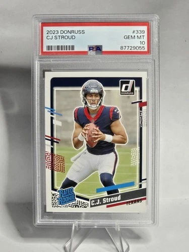 2023 Panini Donruss CJ STROUD #339 Rated Rookie Card RC PSA 10 GEM MINT Graded