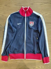 Mens M Medium USA Nike USA US Soccer Full Zip Up Jacket Olympics Team Blue