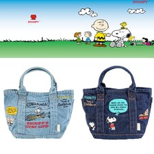 Snoopy-Denim Canvas Handtasche Stickerei Klei...
