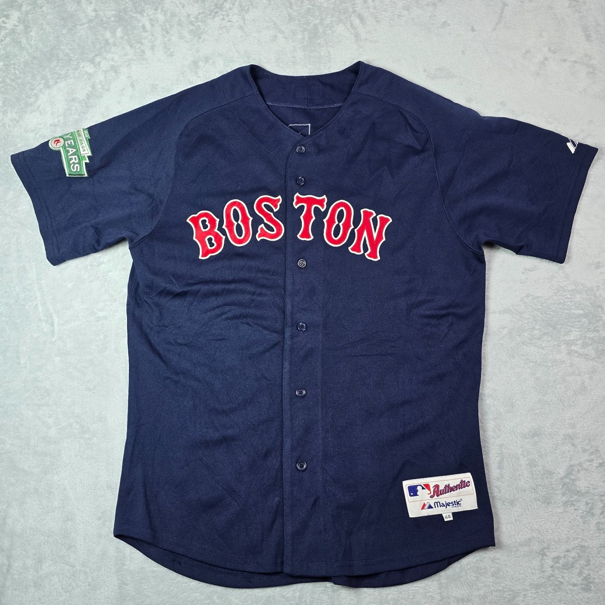 Authentic Majestic Dustin Pedroia Boston Red Sox Jersey Sz 44 