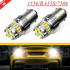 1156 7506 Ba15s Led Reverse Backup Light Bulbs Super Bright 6500k White 2800lm