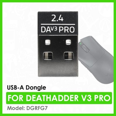Genuine Razer USB-A Dongle for DeathAdder V3 Pro Gaming Mouse | Black | DGRFG7