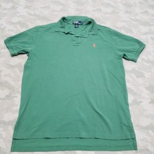 Polo Ralph Lauren Polo Shirt Mens Large Green Short Sleeve