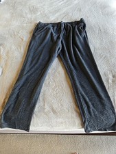 Tommy Bahama Mens Lounge Pants 2XL With Drawstring Charcoal Fleece Cozy Warm