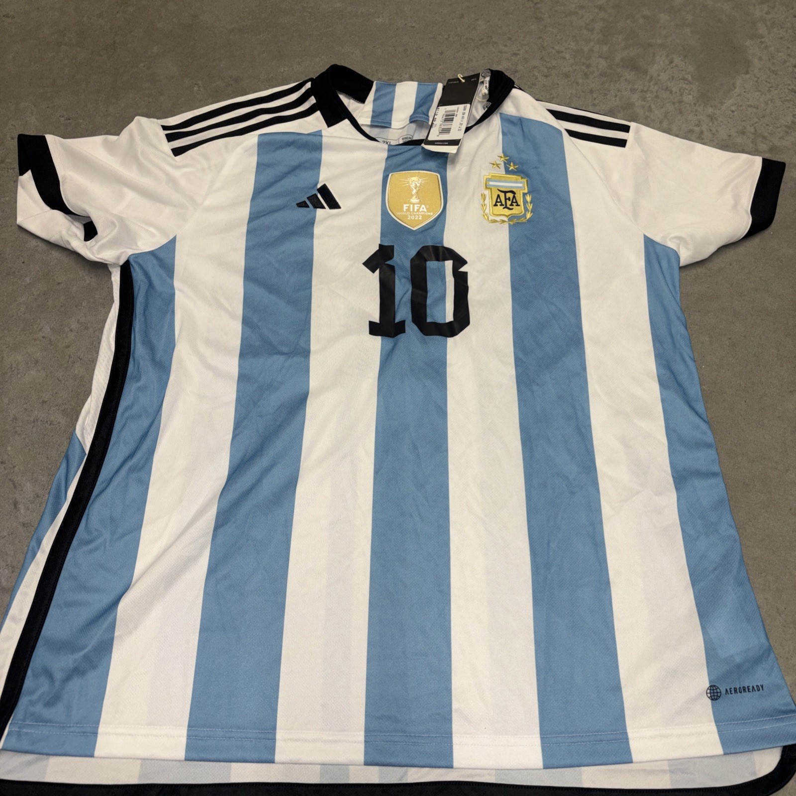 2022 World Cup Messi Jersey Women's Size 2XL