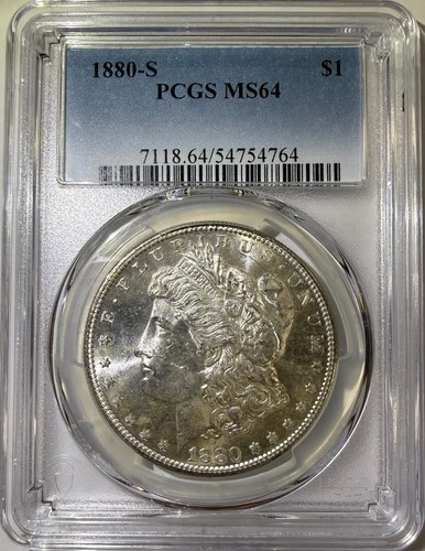 1880-S $1 Morgan Silver Dollar PCGS MS64 (764)