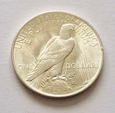 1923 Peace Silver Dollar $1 US Coin Silver