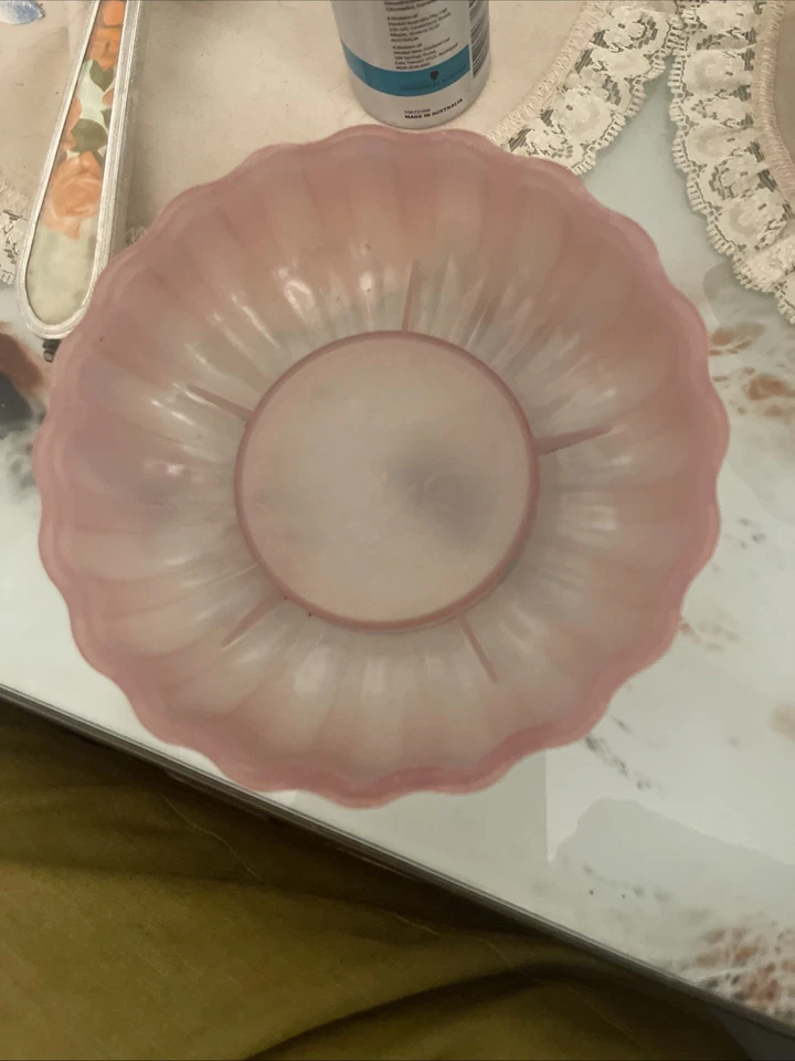 Vintage Avon Pink Lotus Blossom Dusting Powder Jar w/ Powder 1970s Vanity Decor - image 4 of 4