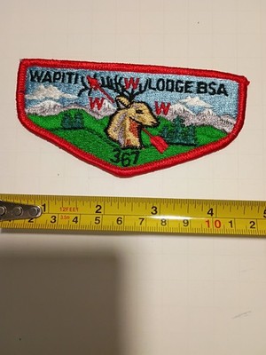 WAPITI 367 LODGE FLAP PATCH ORDER OF THE ARROW BOY SCOUT OA BSA WWW Merged 