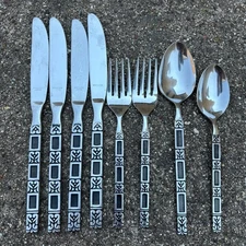 Stainless Steel Japan 70s 8 Pieces Misc Flatware (Unknown Pattern Name)