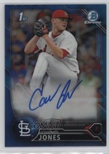 2016 Bowman Draft Chrome Pick Blue Refractor /150 Connor Jones #CDA-CJ Auto 2f9