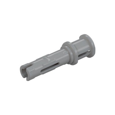 LEGO 15x Light Bluish Gray Technic Pin 3L w/ Friction Ridges, Stop Bush Inv.526