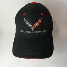 Otto Baseball Cap Corvette Hat Black Flags Adjustable