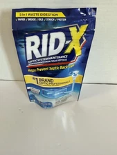 Rid-X Septic Tank Treatment 3.2 oz Monthly 3 Doses Helps Prevent Septic Backups