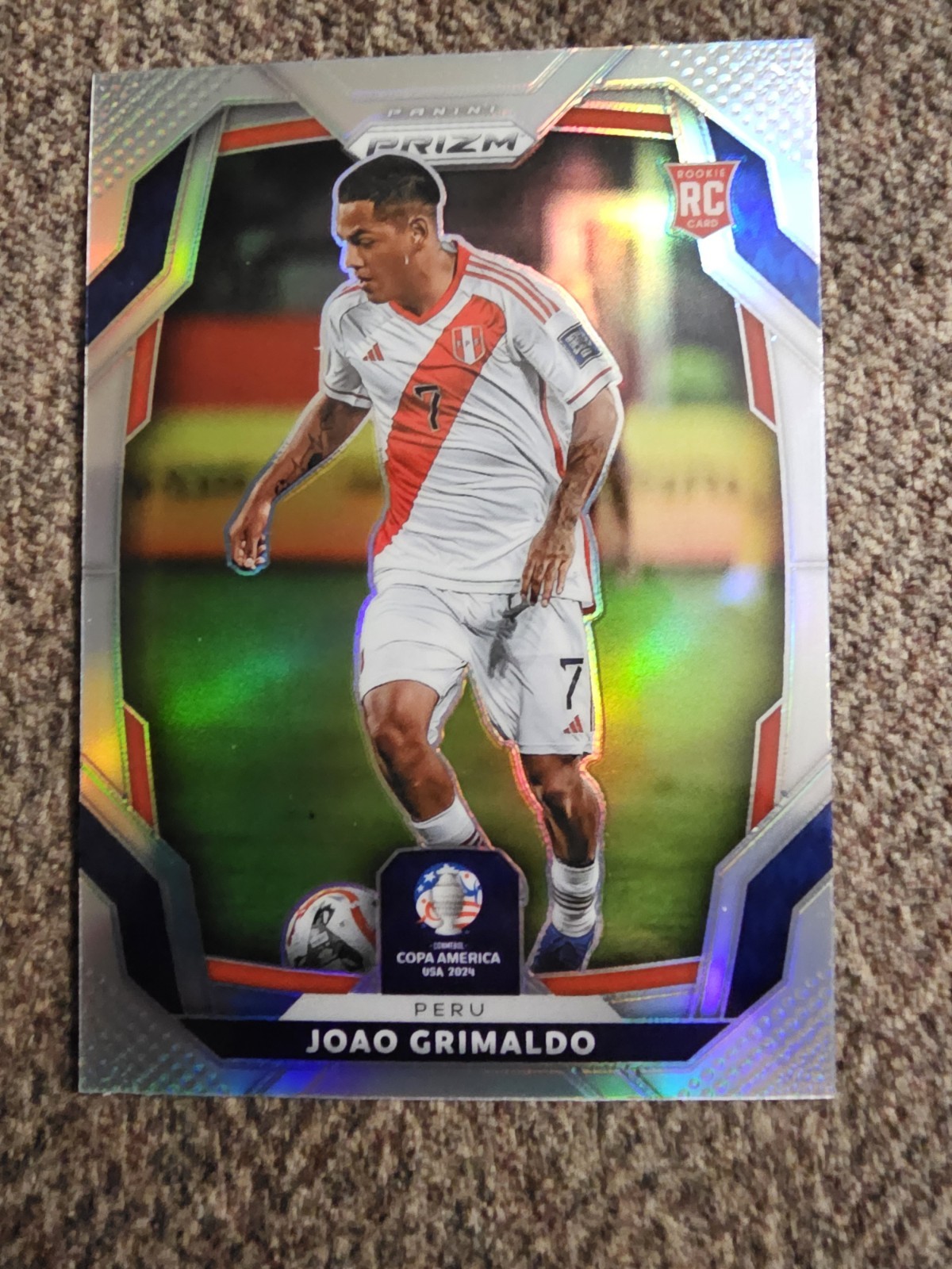 2024 Panini Prizm CONMEBOL Copa America - Joao Grimaldo #88 Silver Prizm Peru