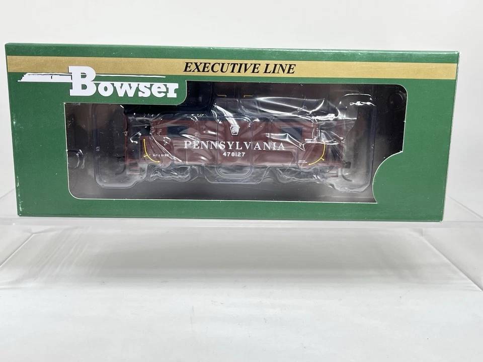 Bowser HO Pennsylvania PRR #478127 N8 Caboose Shadow Keystone Red/Black - Image 2 of 4