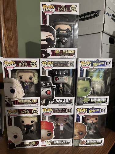 American Horror Story Funko Pop Lot Hotel / Coven + Frankenstein & The Wolf Man