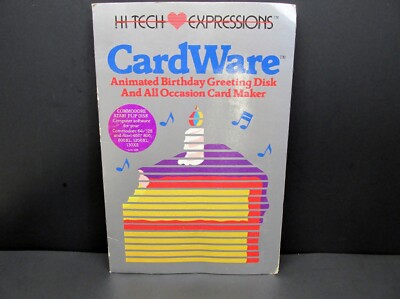 CardWare, Commodore 64 / 128 / Atari, Hi Tech 1986, Never Used