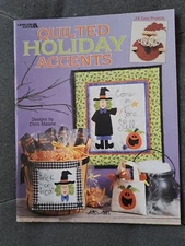 Quilted Holiday Accents Pattern Book  Leisure Arts 24 Easy Patterns Chris Malone