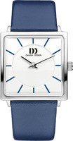 Danish Design Women's Quartz Watch With White Dial Analogue Display And Blue Lea Danish Design Women's Quartz Watch With White Dial Analogue Display And Blue Lea