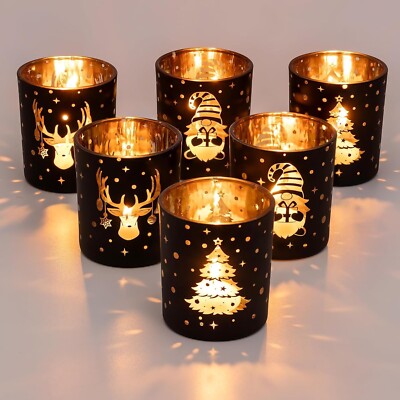 Weihnachtskerzenhalter für Tischdeko Teelichthalter für Herzstück