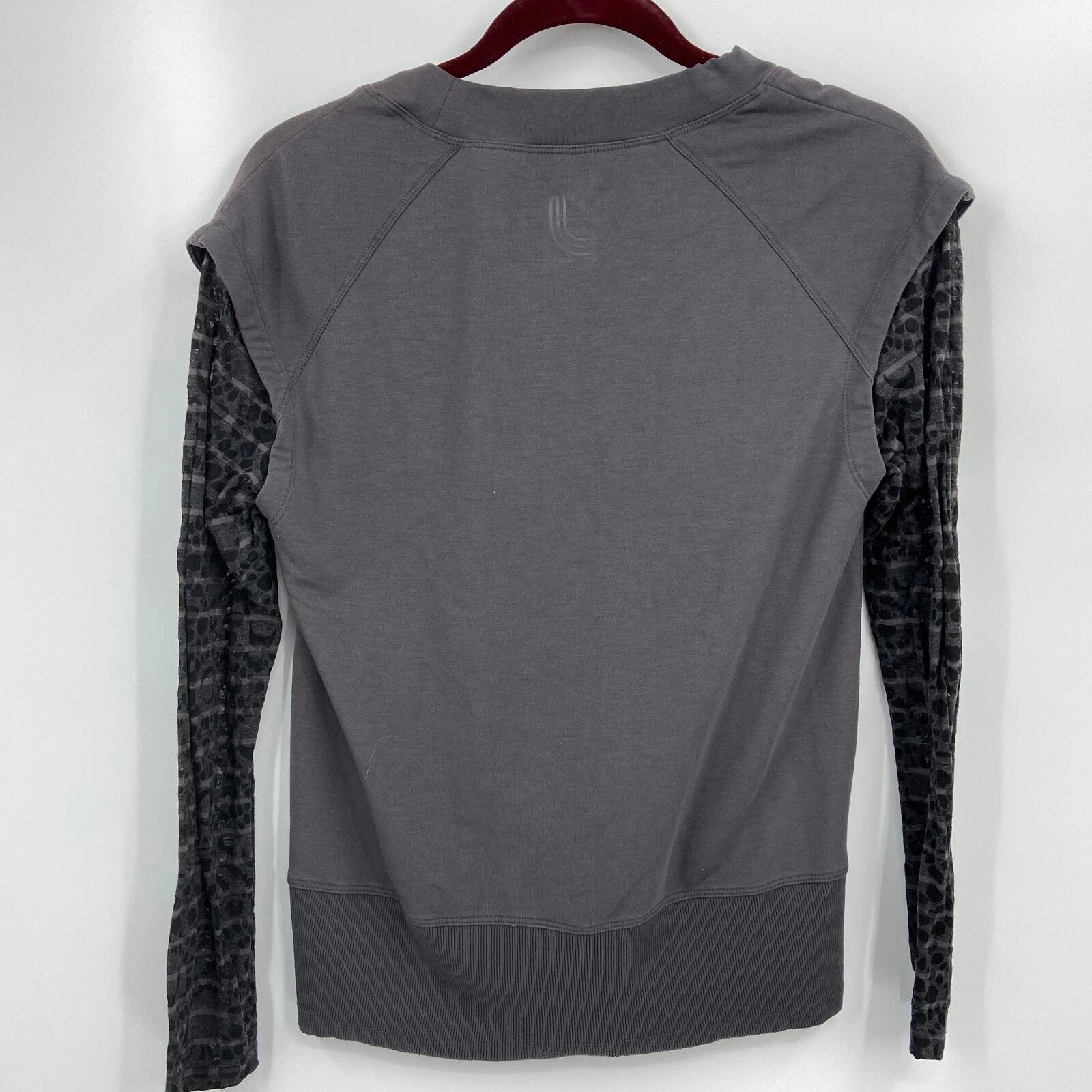 lole pullover drawstring burnout sleeves sweatshirt