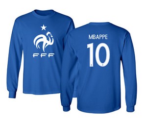 France 2018 Soccer #10 Kylian MBAPPE World Cup Men's Long Sleeve T-Shirt | eBay