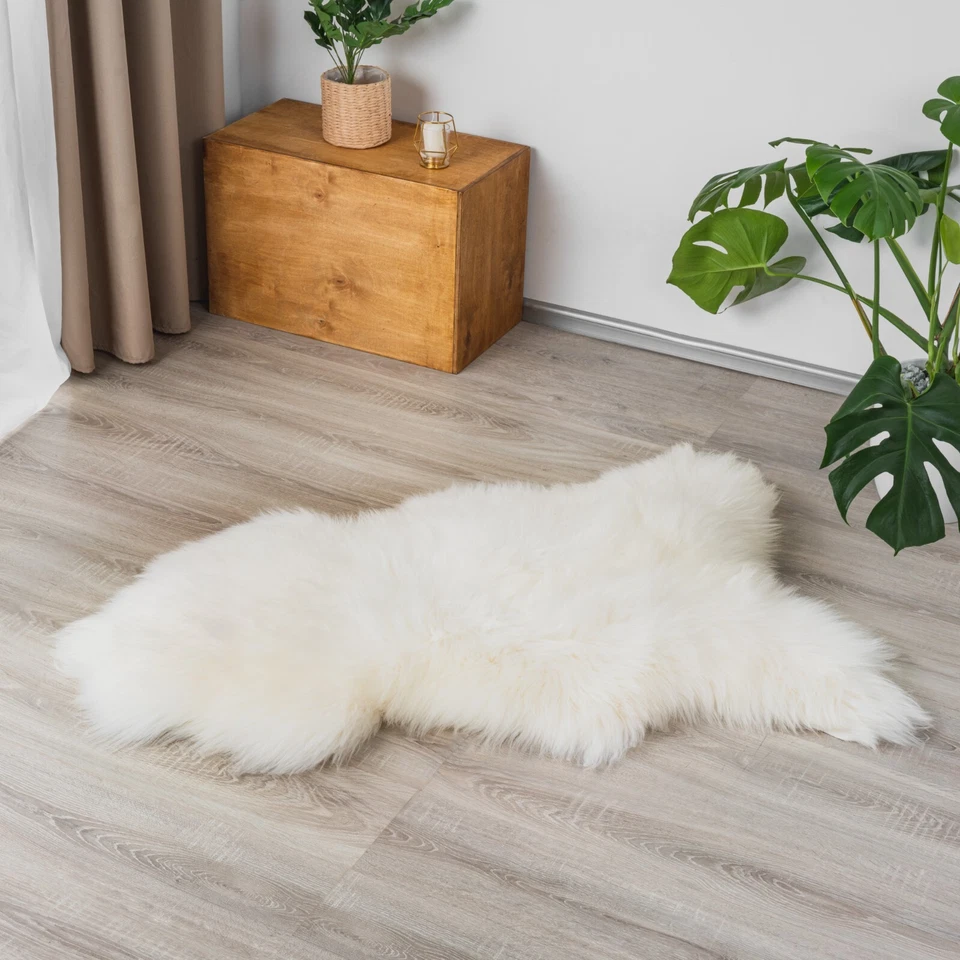 Schaffell Echt XXL, Echtes Lammfell, Ökologisch gegerbt, Hohe Qualität Naturfell - Bild 2 von 4