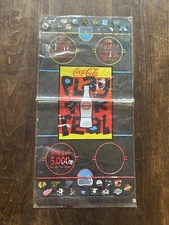 Coca-Cola 1997 Coke NHL Play For Real Promo Cooler Sticker Contest Ad Sign