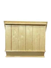 30" Wide Maple Wood Canopy Style Range Hood Finished in Maple color with trim