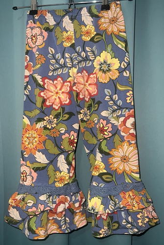 Matilda Jane Floral Garden Big Ruffle Pants Girls size 6 - Picture 2 of 4