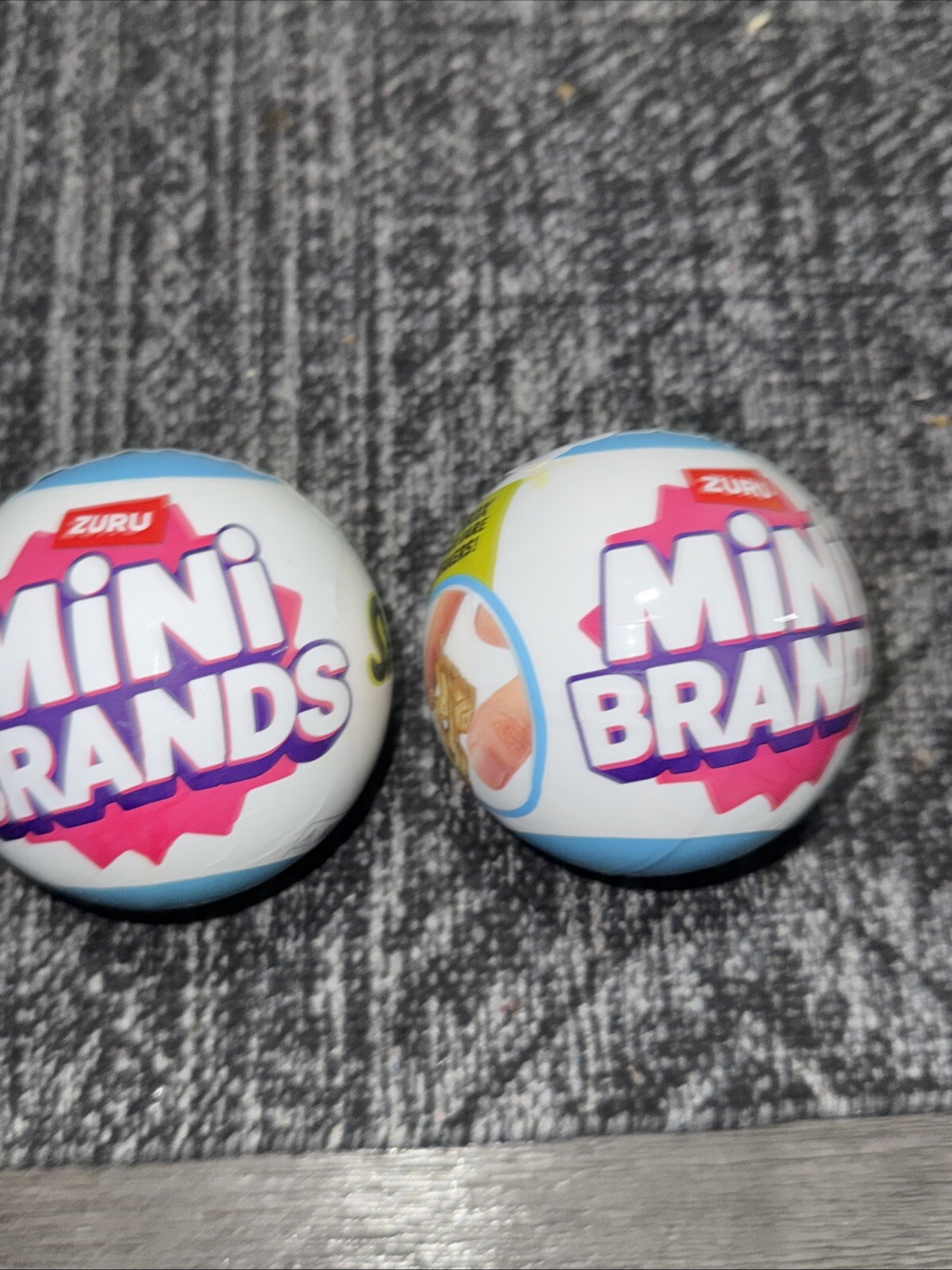 Set of 2 Zuru Mini Brands Sneakers Shoes Surprise Blind Capsules Find Gold