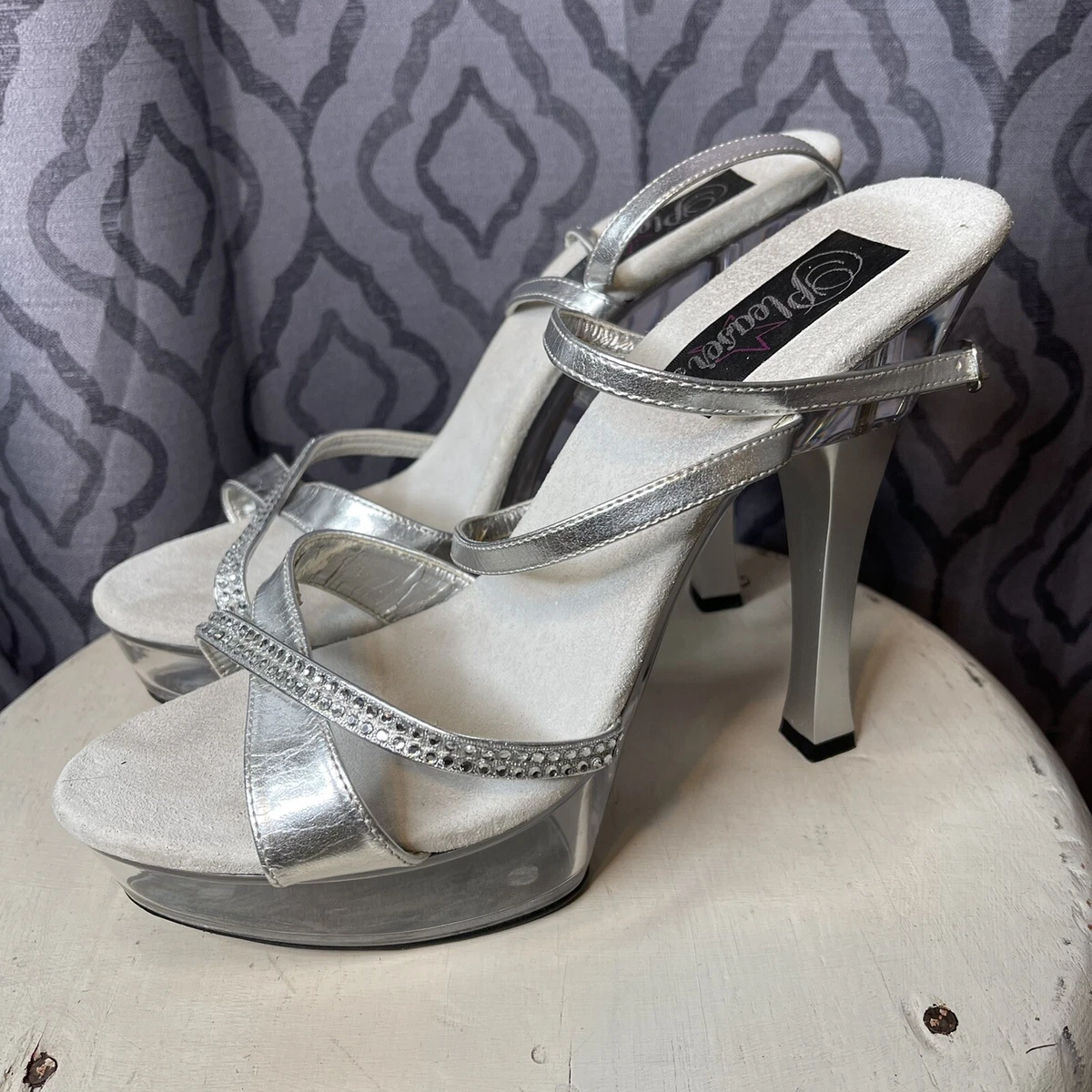 Rhinestone heels size best sale 11