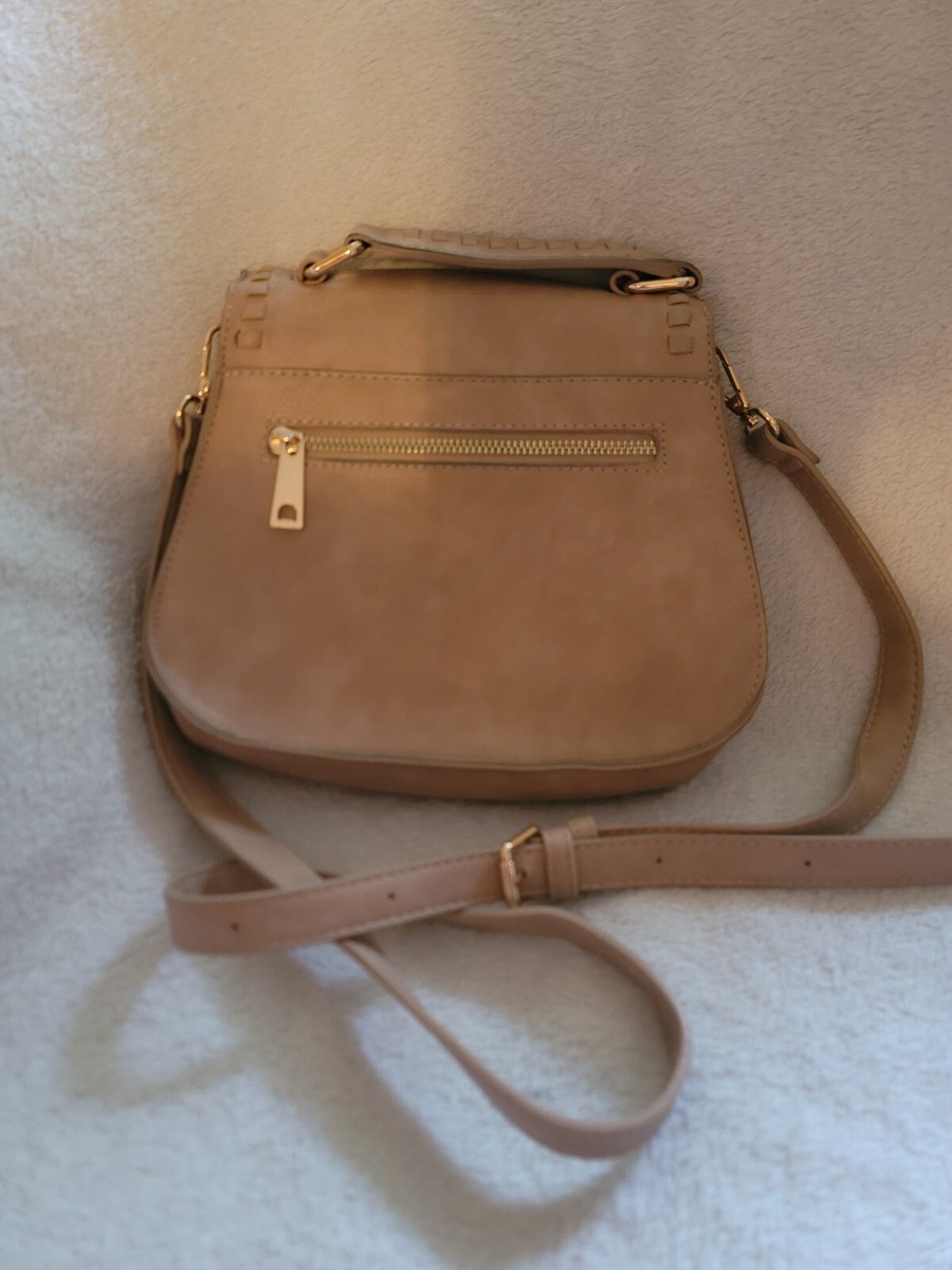 Urban Expressions Womens Khloe Brown Shoulder Handbag Purse Small