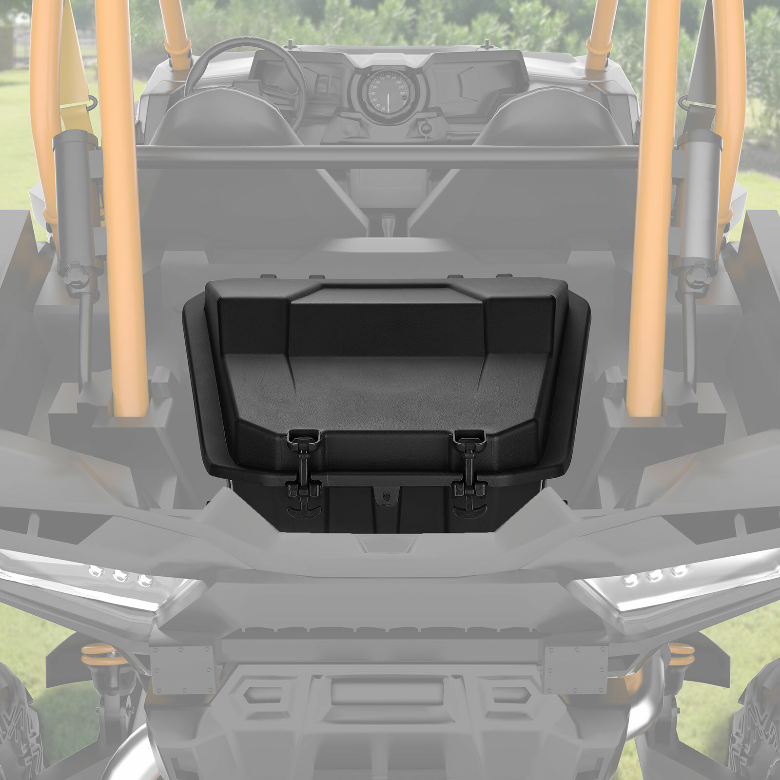 Utv Rear Storage UTV 65L Rear Cargo Storage Box for Polaris RZR 900/ XP 1000/ XP 4 1000 ...