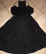 Double Zero DRESS Ruffle •Little black dress• Size Medium