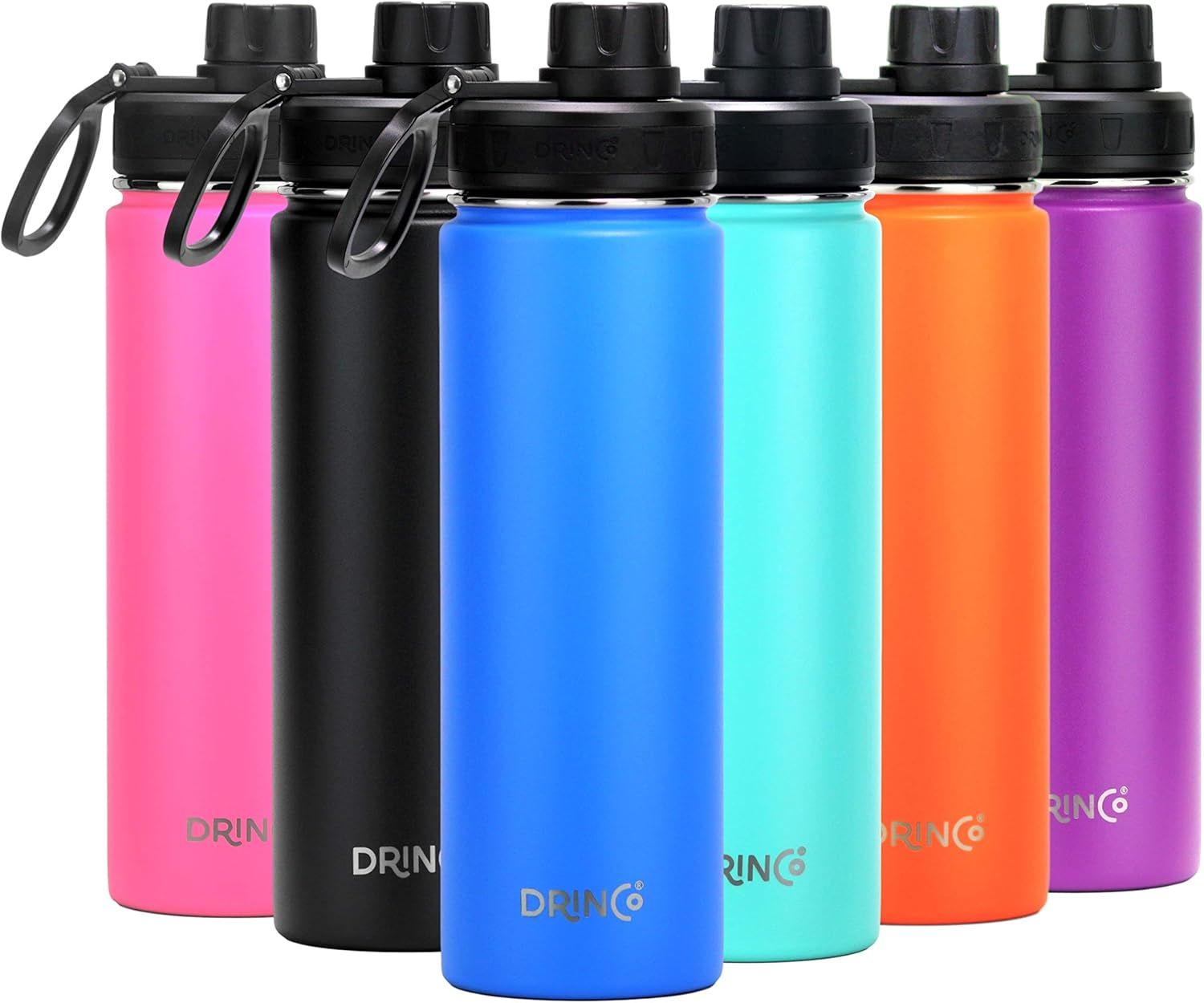 Stainless Steel Water Bottle Spout Lid Vacuum Insulated Double Wall Water Bottle