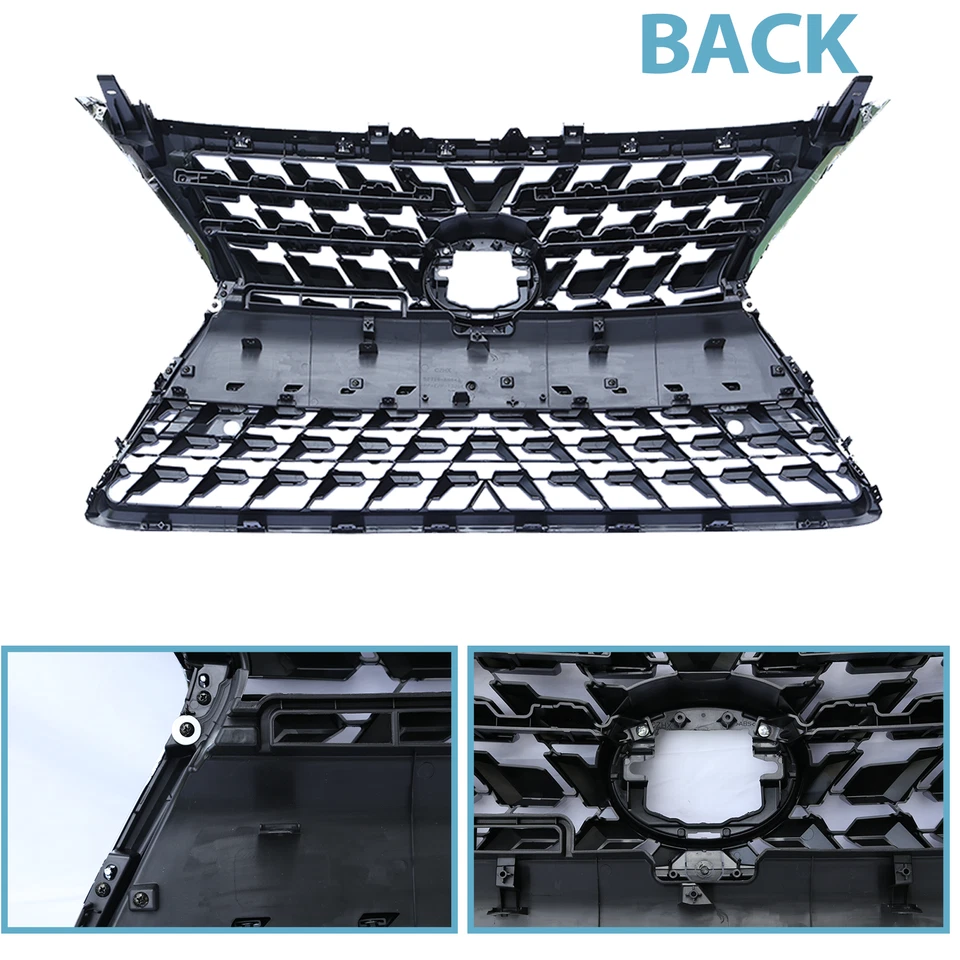 Parrilla delantera cromada estilo parrilla de lujo para LEXUS GX460 2014 2015 2016 2017-2022 Foto 4 de 4