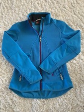Spyder Core Sweater Small Blue Full Zip Fleece Jacket Pockets Mock Neck Outdoor