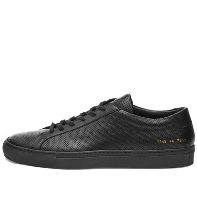 New Common Projects Original Achilles Low Perforated 2249 black