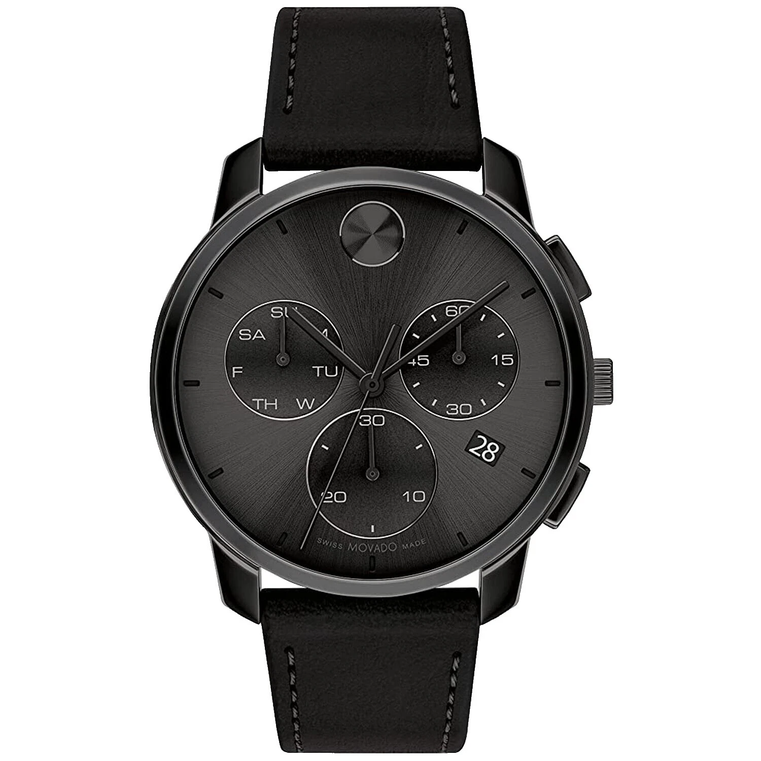 Relojes de Pulsera Cronógrafo de Cuero Movado