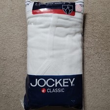 Jockey Classic Vintage 2004 White 3 Pack Full Rise Briefs Size 40 Y- Front Fly
