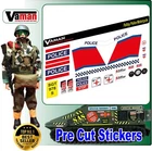 Action Man Stickers Police Motorcycle  (Die Cut)