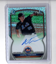 2023 Bowman Chrome Draft Mojo Refractor Austin Troesser Autograph RC #'d 119/150