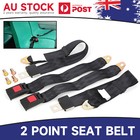 <!--F#f_0-->For Holden Car 2 Points Adjustable Universal Seatbelt Lap Belt Strap Blcak 2Kits<!--F/-->