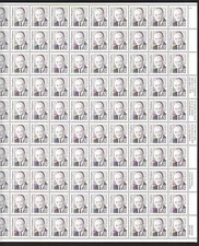#2189 HUBERT HUMPHREY MINT SHEET.  F-VF NH. BCV $160