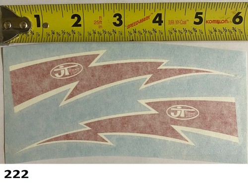 Kit D'autocollants Vintage JT RACING Motocross – Style Rétro Pour Vélo, Casque Ou Atelier